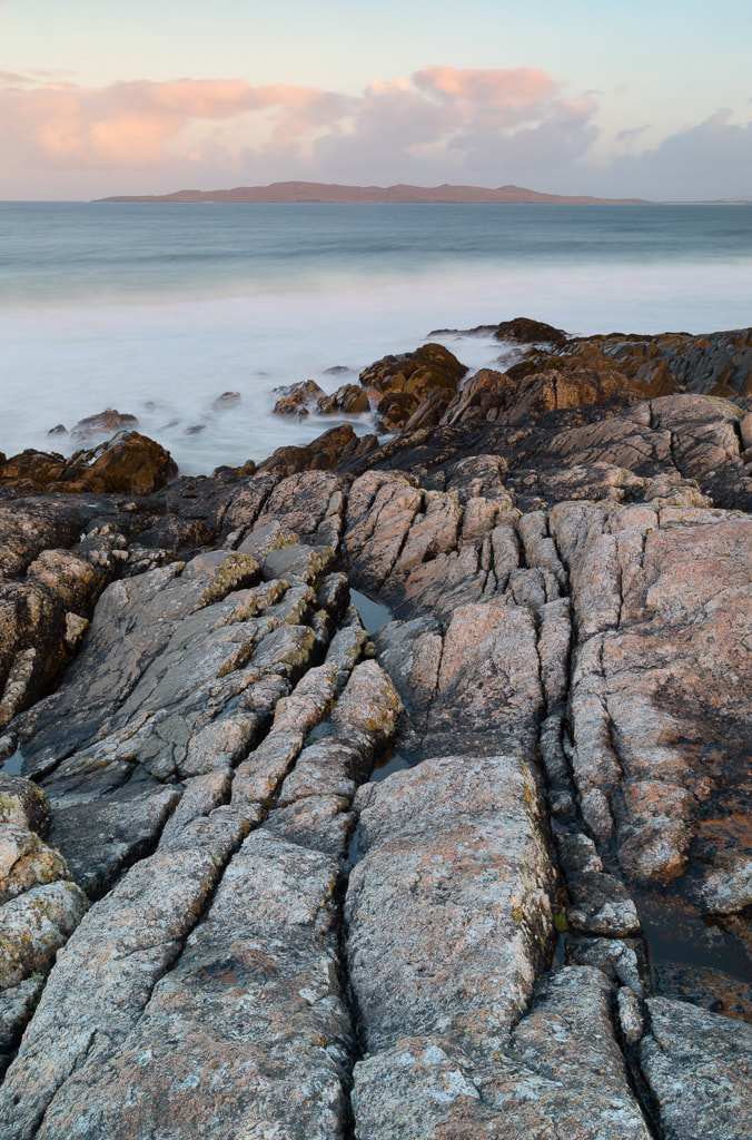 Rocks and soft clouds, Isle of Harris, Outer Hebrides, Scotland