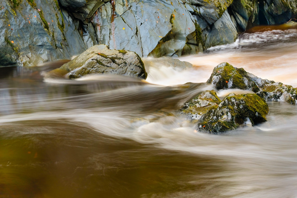 Rocks and water, long exposure, Snowdonia, North Wales