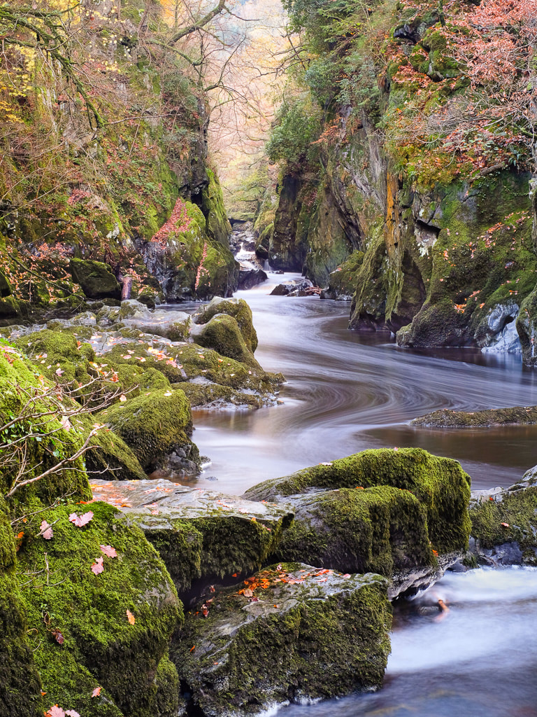 Fairy Glen, Snowdonia, North Wales, long exposure