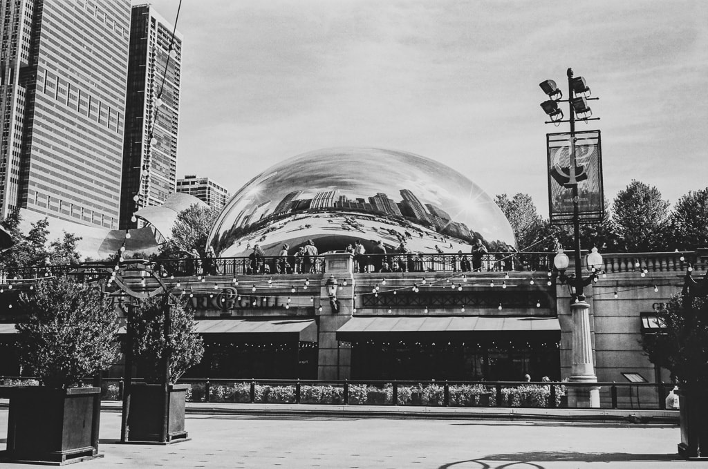 Urban architecture, Chicago, USA, monochrome