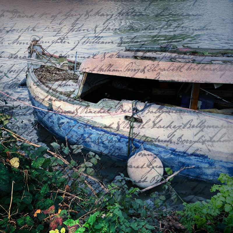 boat, abstract, iPhone multiple exposure