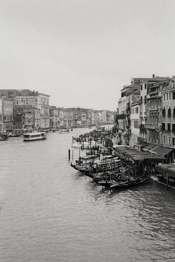 Grand Canal, Venice, Italy, monochrome