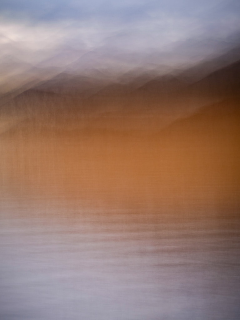 Abstract, reed beds, Snowdonia, Wales, ICM