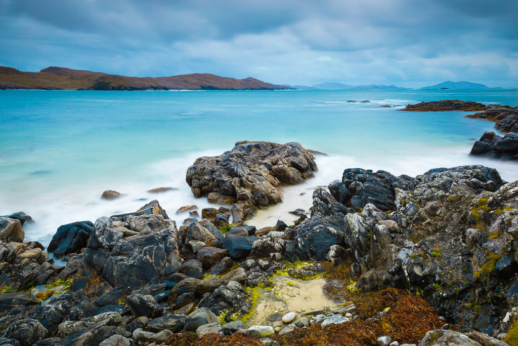 Rocks and a vivid blue sea 3, Isle of Harris, Outer Hebrides, Scotland